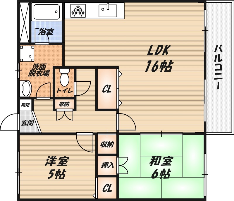 ヴァンベール玉川の間取り
