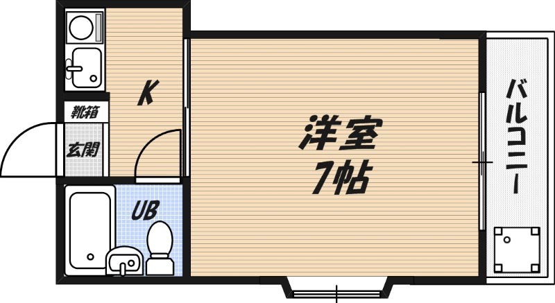メラレンタルハウスNo.4の間取り