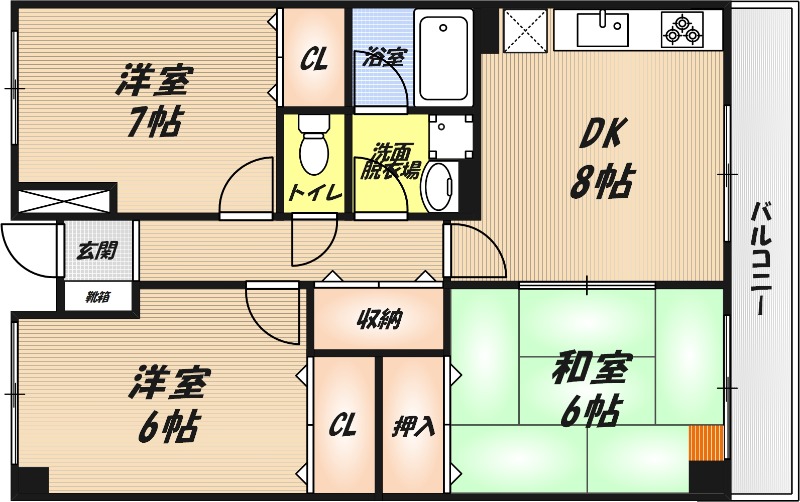 クリアコートT&Tの間取り