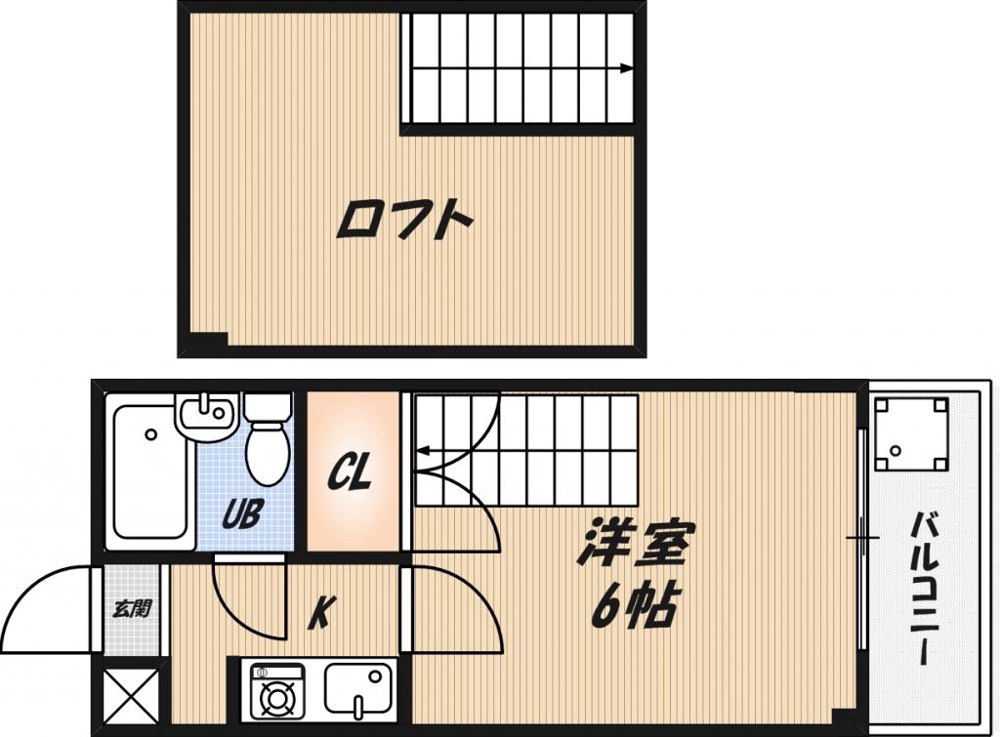 ハイツ江東1の間取り