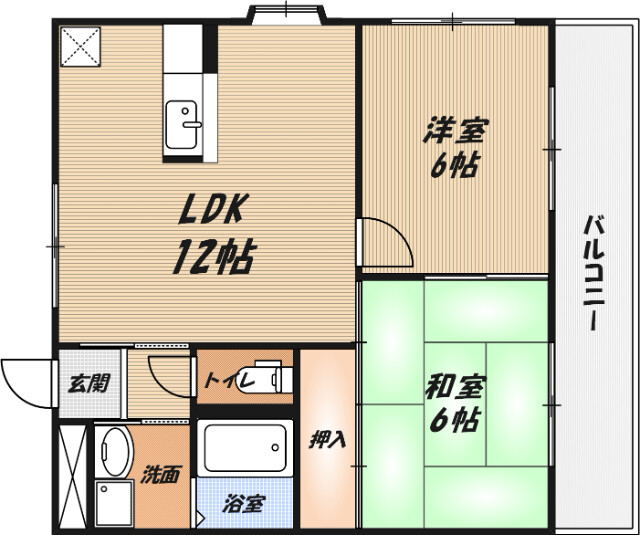 サンライズマンションの間取り