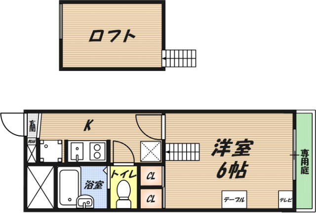 レオパレスTN壱番館の間取り