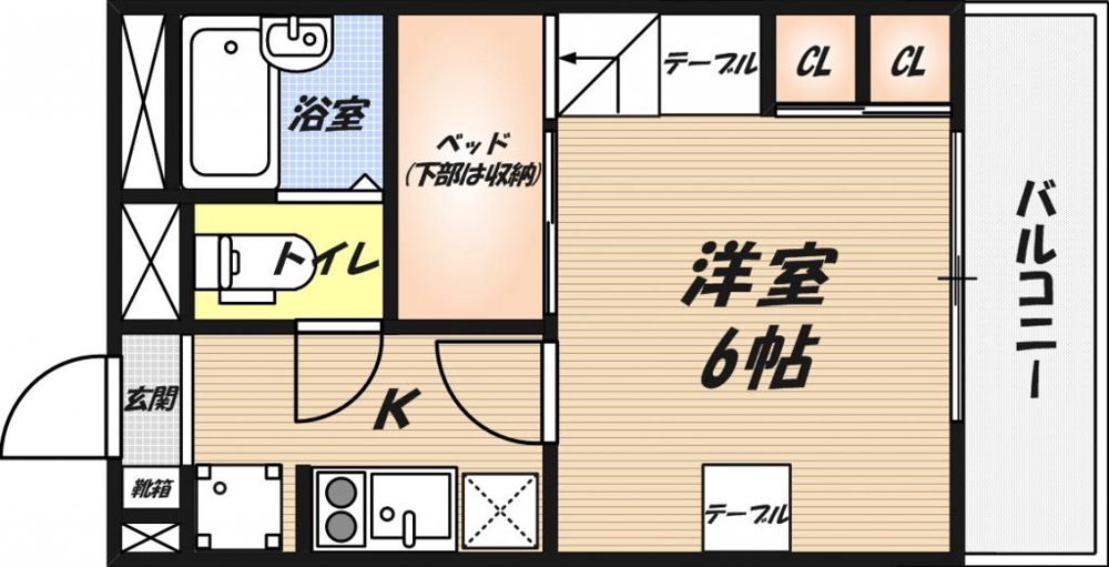 レオパレスアクトの間取り