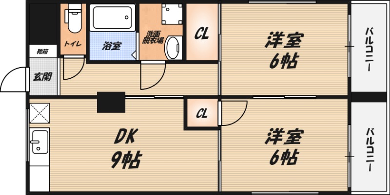マンション富士の間取り