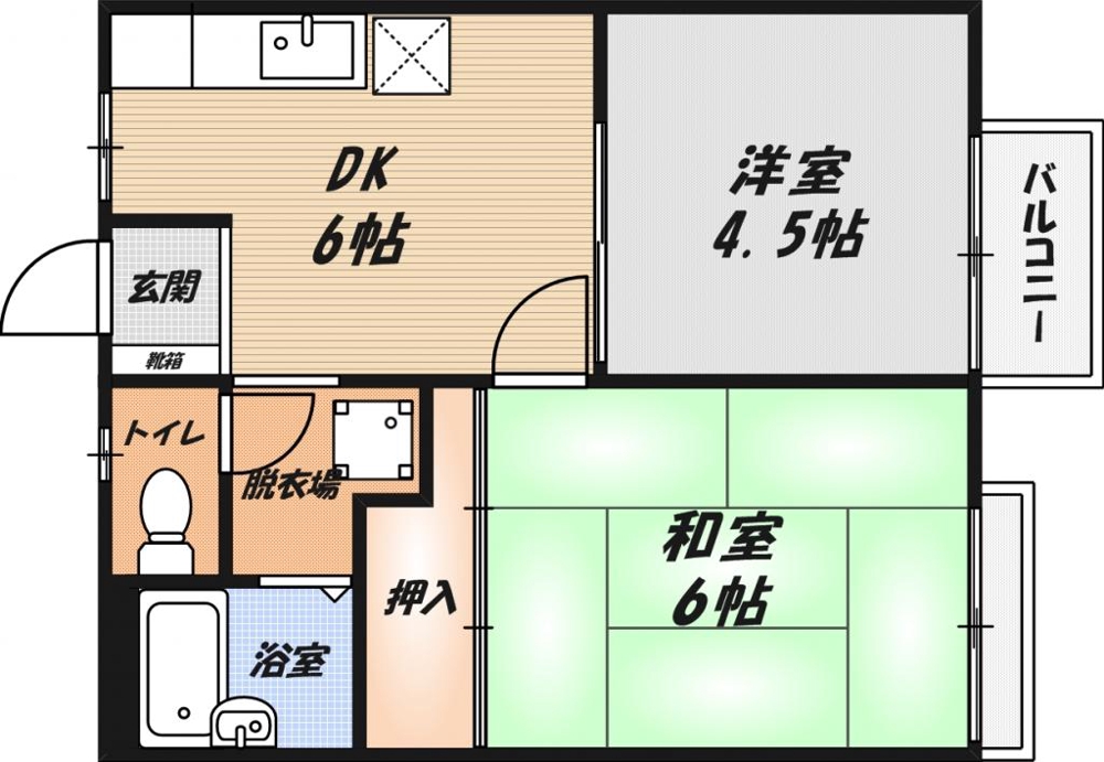 ハイツリバーサイドの間取り