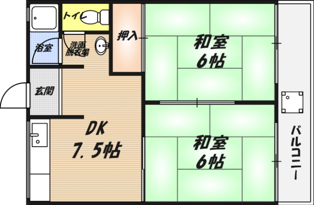 レジデンス西田A棟の間取り