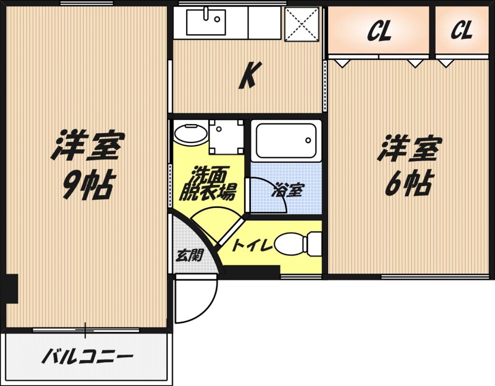メゾン高槻1号館の間取り