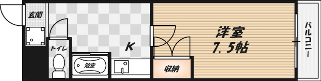 ステュディオYURIの間取り