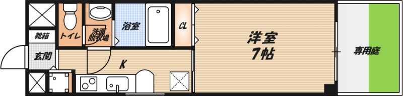 Fパティオの間取り