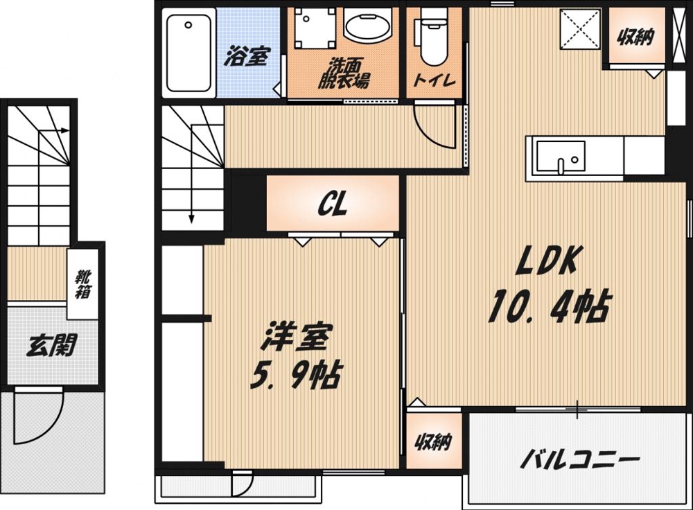 レヴール松ヶ丘の間取り