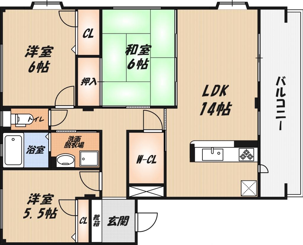 ボナールコートMの間取り
