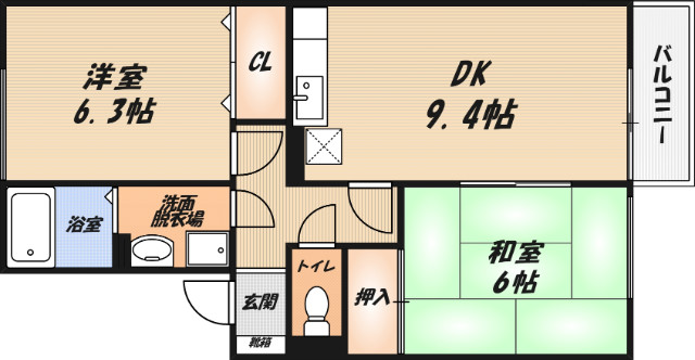 シンフォニックガーデンC棟の間取り