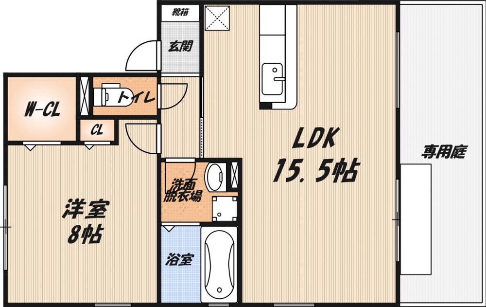 トワヴェールⅠの間取り