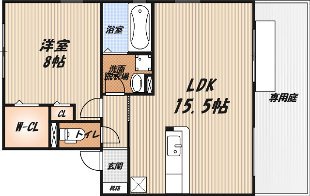 トワヴェールⅠの間取り