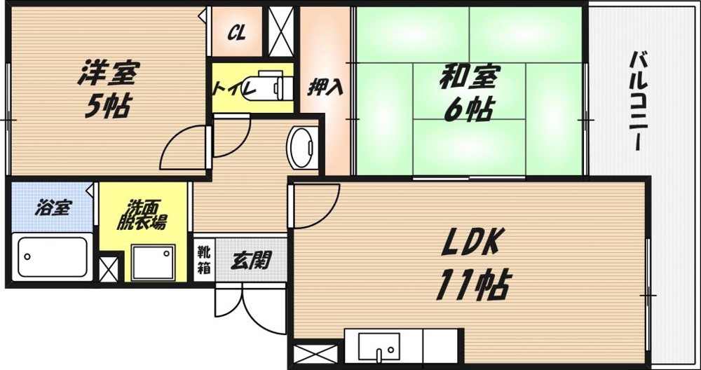 髙井マンションの間取り