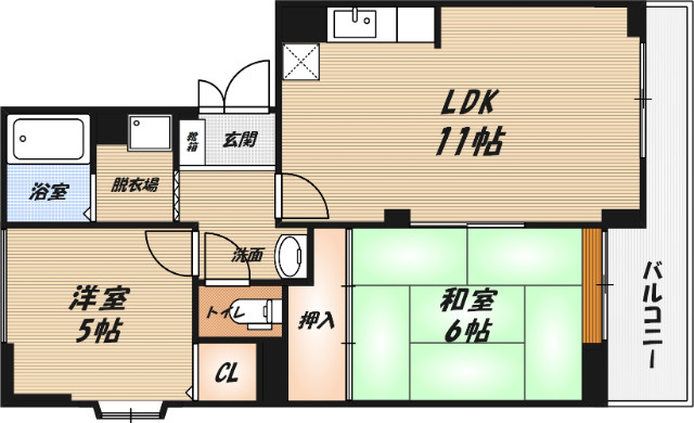 髙井マンションの間取り