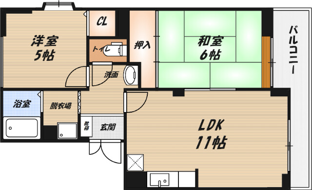 髙井マンションの間取り