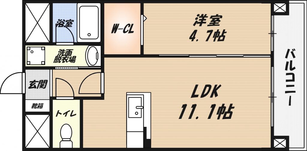 パークヒルズ高槻の間取り