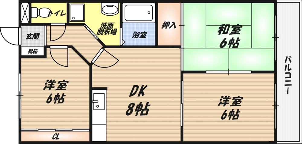コーポラス栄の間取り