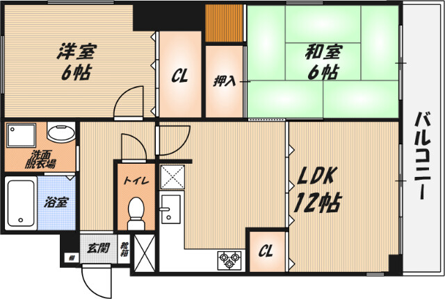 シャインヒル郡家の間取り