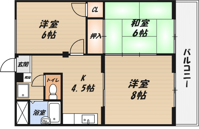 ファミール北野の間取り