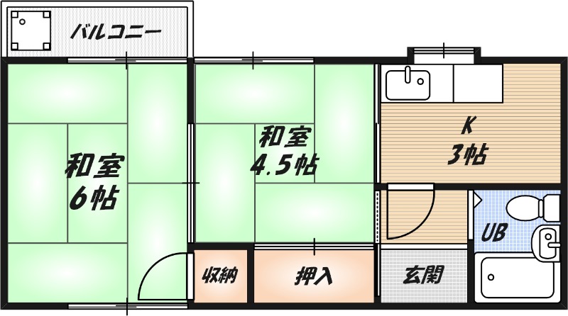 コーポU.Iの間取り