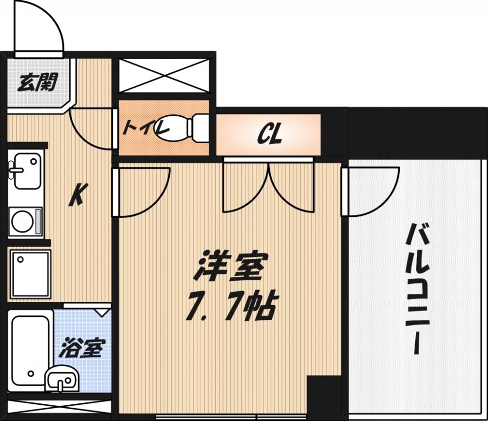 万里乃ビルの間取り