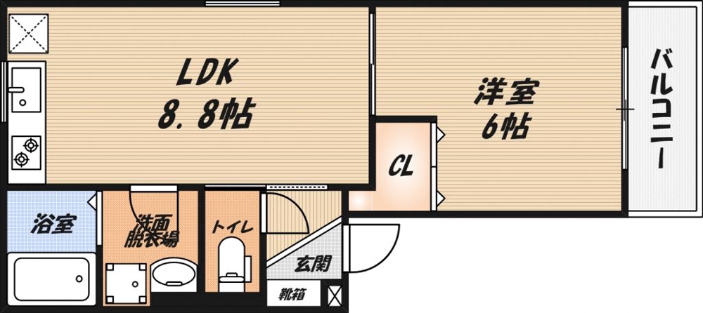 ヴェリッシモフォルテの間取り