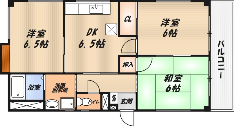 土井マンションの間取り