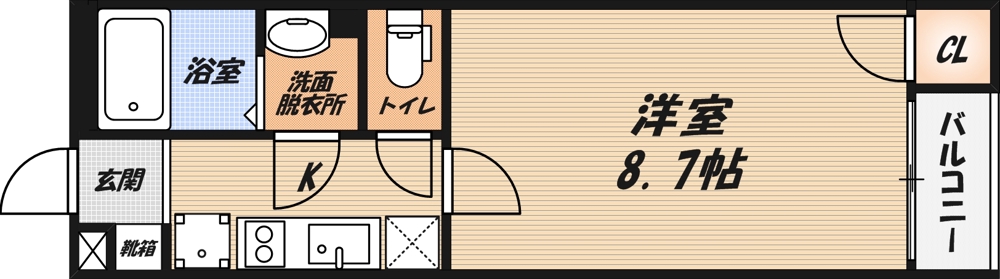 クレイノサウザンドリバーの間取り