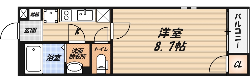 クレイノサウザンドリバーの間取り