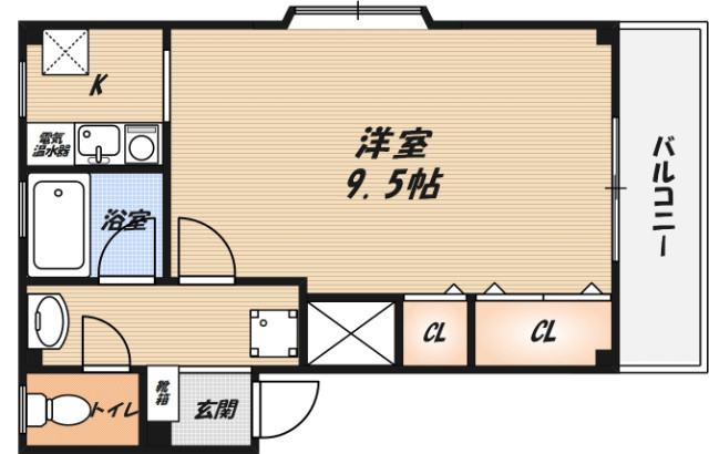 ヤマキタコーポ柳川の間取り