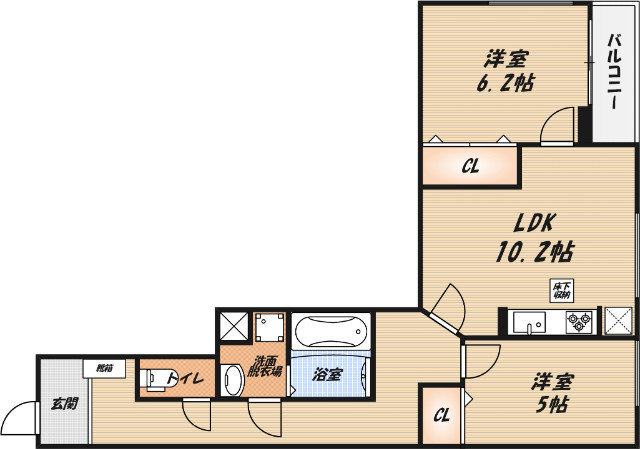 フォレ・リヴィエールの間取り
