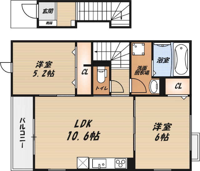 メゾンアレンヌⅠの間取り