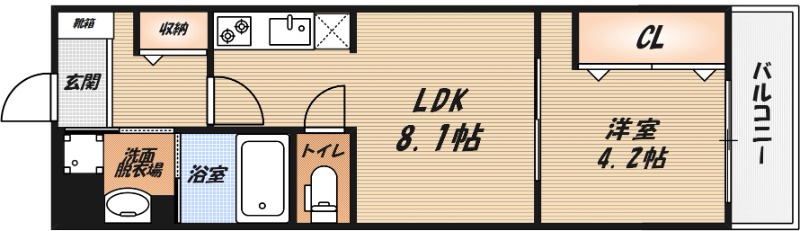 Gracias court 富田の間取り