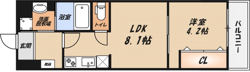 Gracias court 富田の間取り