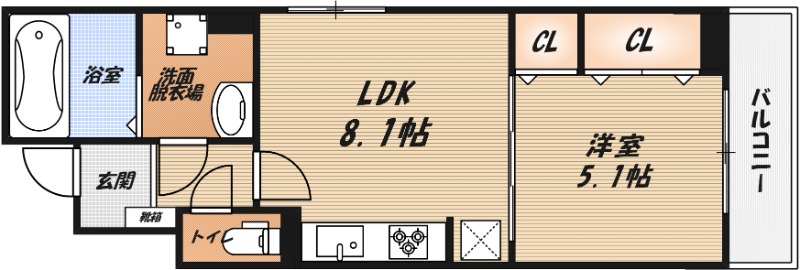 ローデア氷室の間取り