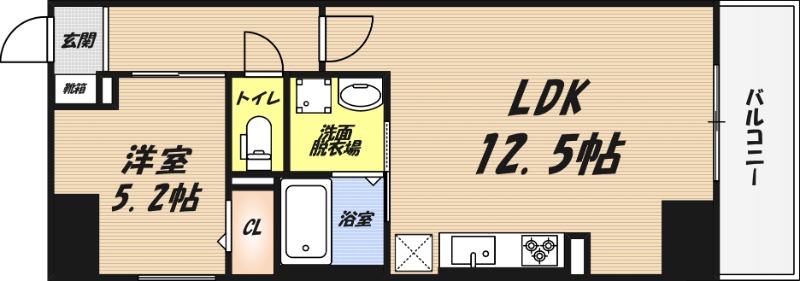 グランコート北園の間取り