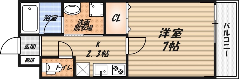 ウェルスクエア高槻の間取り