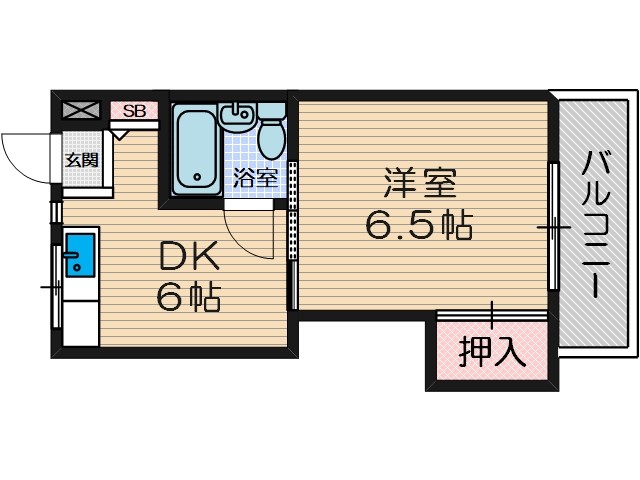 茨木フラワーハイツの間取り