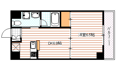 西京極畔勝町の完工年月(2011年3月)築の賃貸マンションの間取り