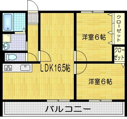 神明町の完工年月(1983年4月)築の賃貸マンションの間取り