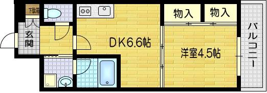玉本町の完工年月(2007年6月)築の賃貸マンションの間取り