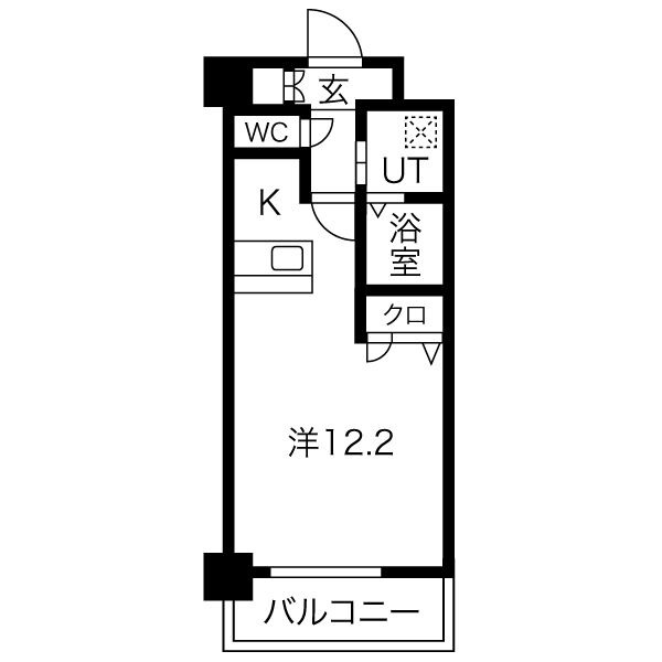 西ノ京月輪町の完工年月(2009年6月)築の賃貸マンションの間取り