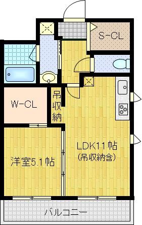 西院西貝川町の完工年月(2017年3月)築の賃貸マンションの間取り