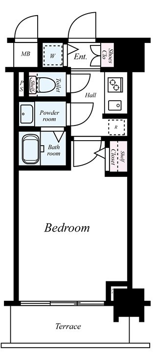 西七条南衣田町の完工年月(2016年3月)築の賃貸マンションの間取り