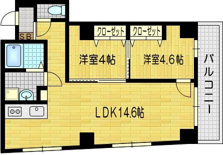 西院春栄町の完工年月(2014年3月)築の賃貸マンションの間取り