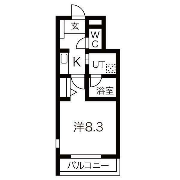 太秦安井藤ノ木町の完工年月(2013年3月)築の賃貸マンションの間取り