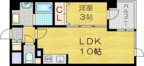 朝妻町の完工年月(2007年3月)築の賃貸マンションの間取り