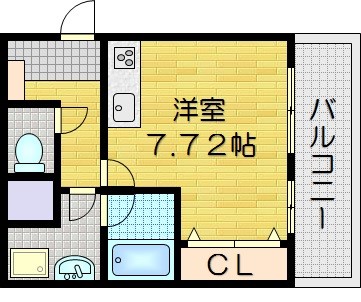 中之町の完工年月(1991年10月)築の賃貸マンションの間取り
